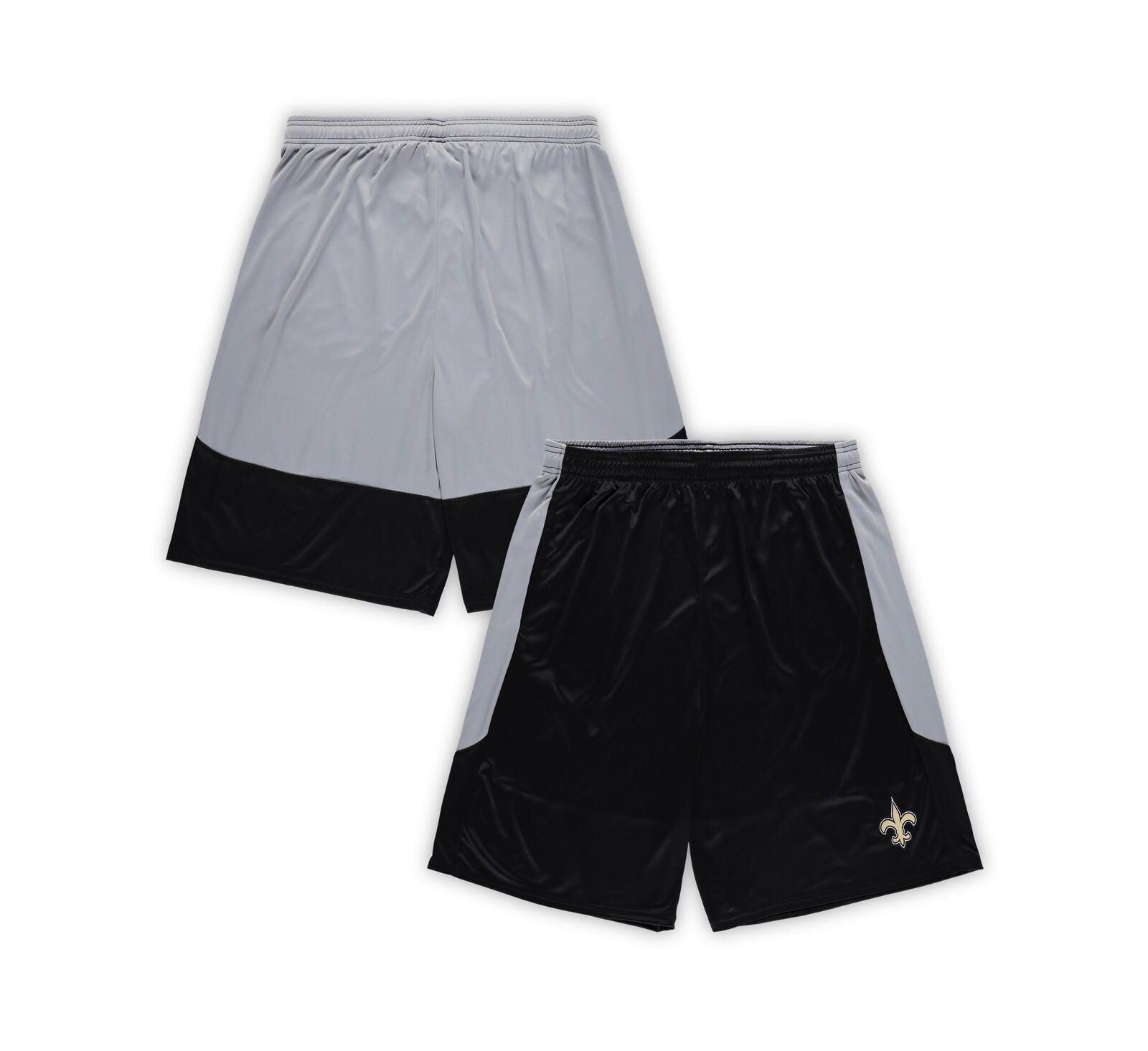 Fanatics Men's Black New Orleans Saints Big & Tall Team Logo Shorts