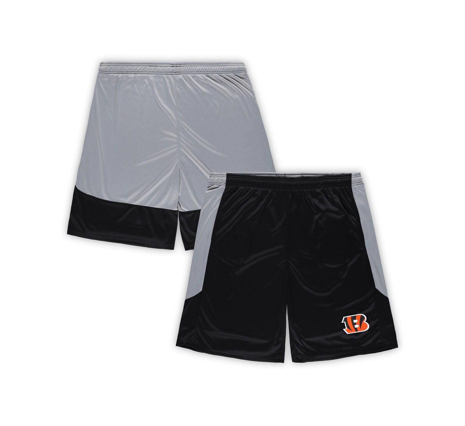 Мужские шорты Fanatics Cincinnati Bengals Big & Tall с логотипом команды черные