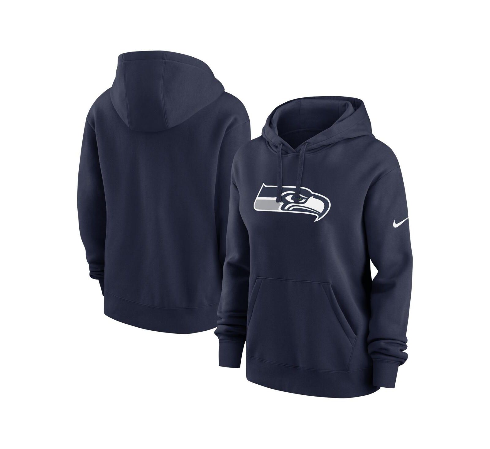 Женское худи Nike Seattle Seahawks Club Fleece, темно-синий