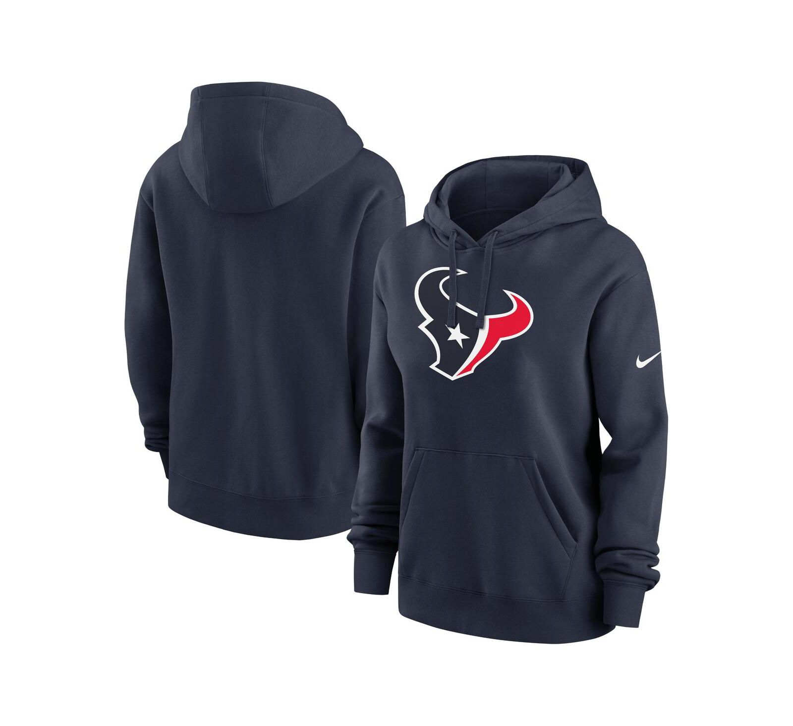 Nike Women's Navy Houston Texans Club Fleece Pullover Hoodie
