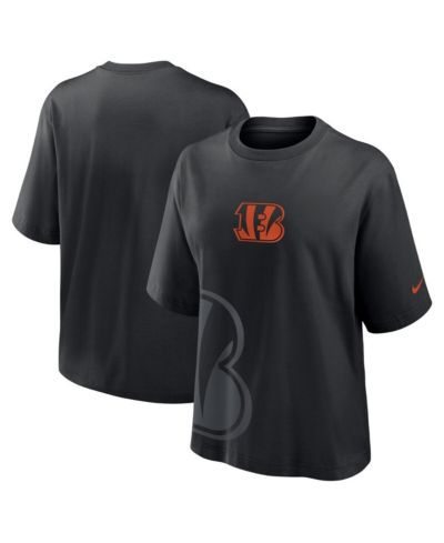 Nike Женская футболка Cincinnati Bengals Boxy, черная