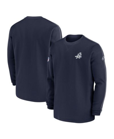 Мужская толстовка Nike Navy Dallas Cowboys 2024 Sideline Coach Vintage Pullover