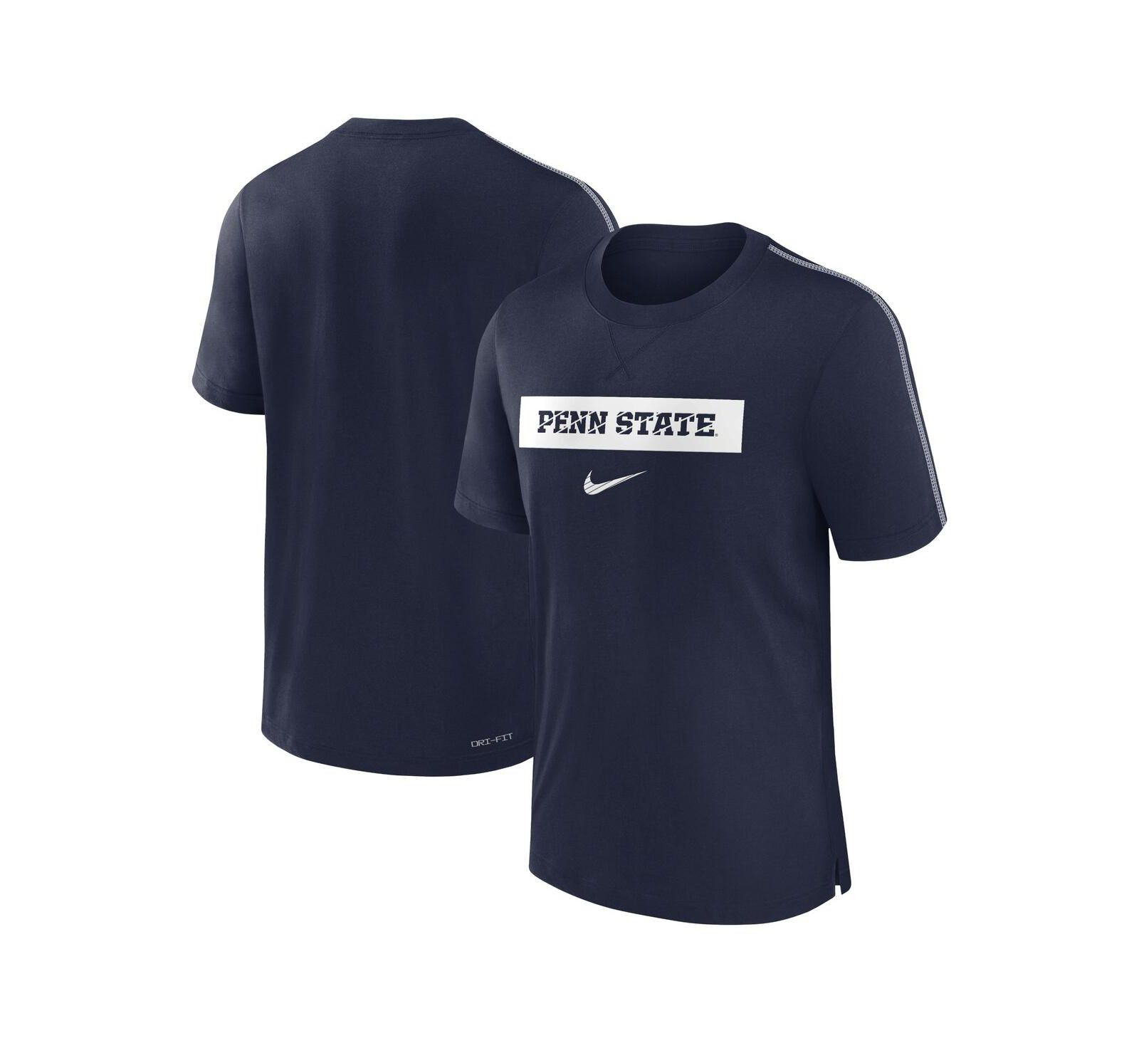 Nike Men's Navy Penn State Nittany Lions 2024/25 Sideline Player Performance Tri-Blend T-Shirt