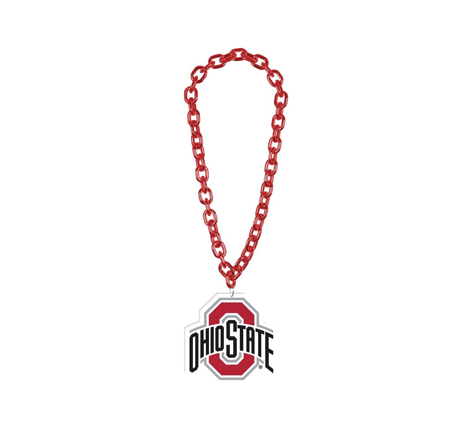 Ожерелье Wincraft Ohio State Buckeyes Big Chain Logo Necklace