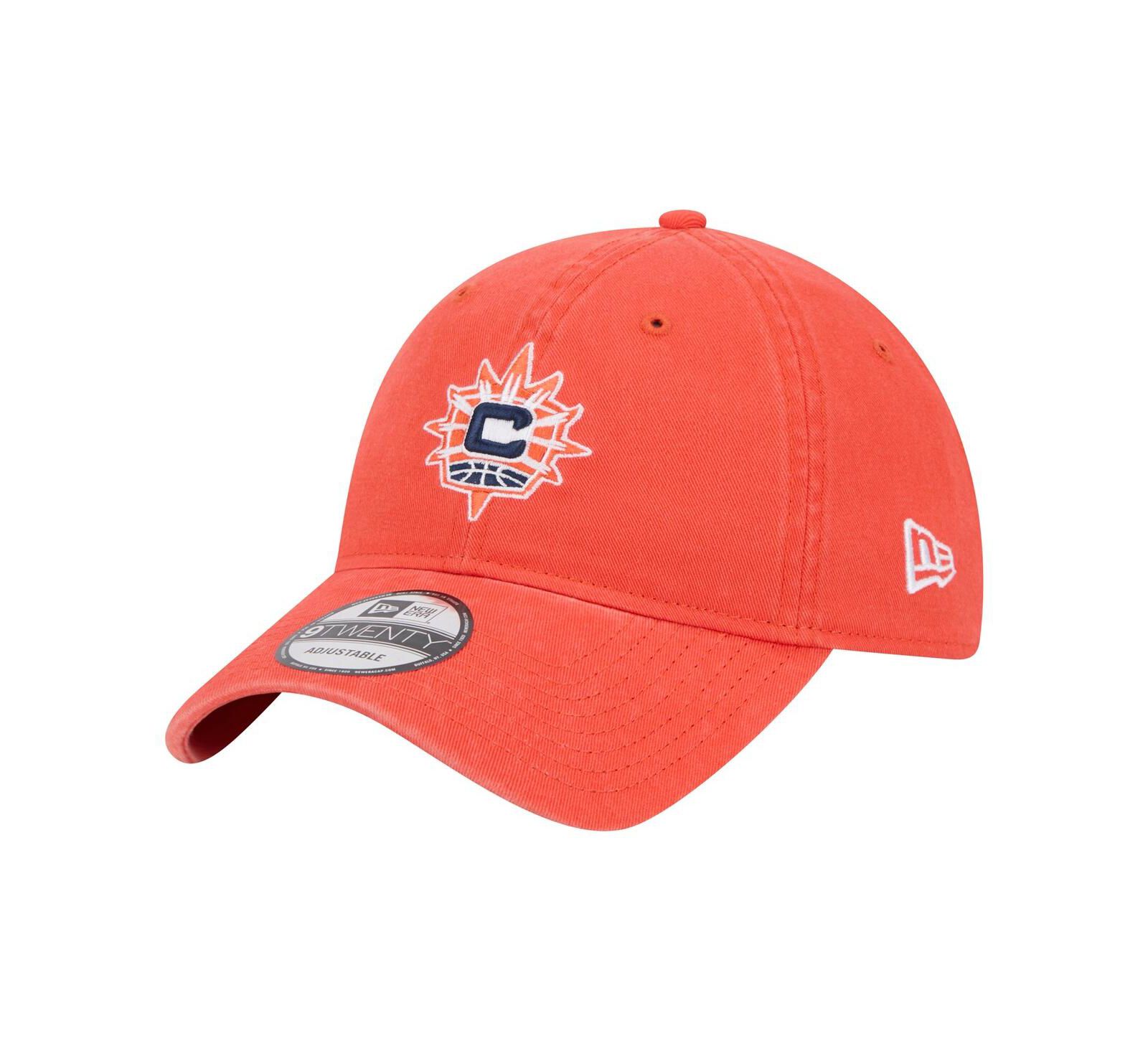 New Era Мужская и Женская кепка Connecticut Sun Core Logo 9TWENTY Adjustable Orange