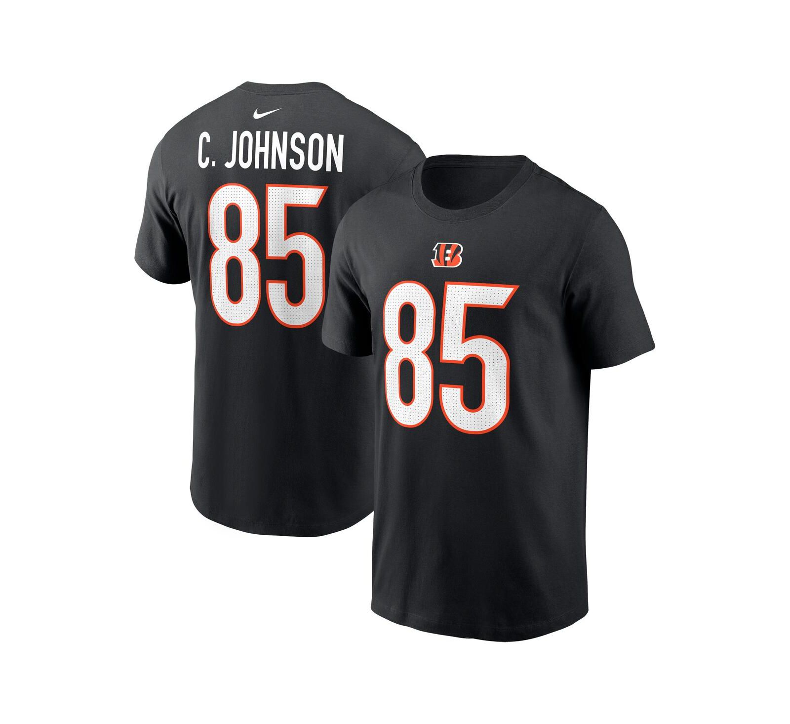 Мужская футболка Nike Chad Johnson Black Cincinnati Bengals Retired Player Name & Number