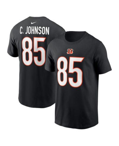 Мужская футболка Nike Chad Johnson Black Cincinnati Bengals Retired Player Name & Number