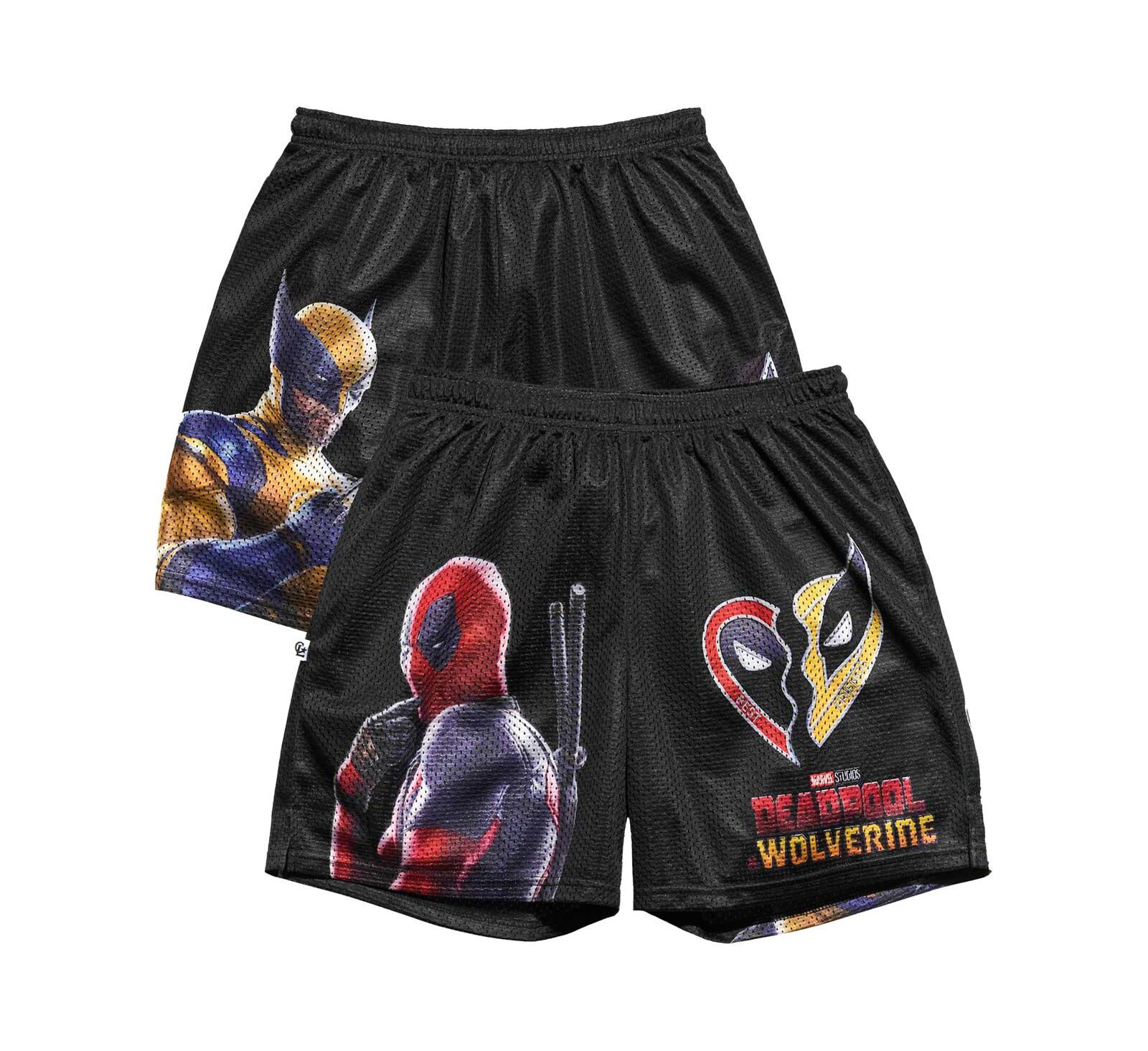 Chalk Line мужские ретро шорты Deadpool Wolverine Best Friends, черные