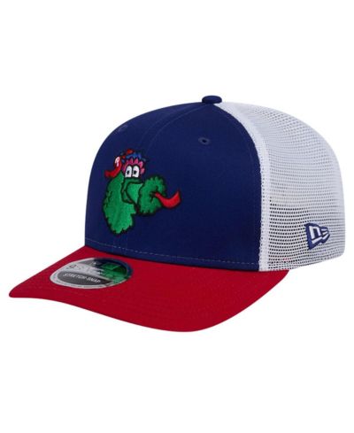Мужская кепка New Era Philadelphia Phillies Phanatic 9SEVENTY Trucker Snapback, королевский синий