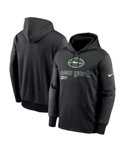 Nike Men's Black New York Jets Performance Pullover Hoodie