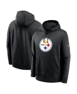 Nike Men's Black Pittsburgh Steelers Club Logo Pullover Hoodie