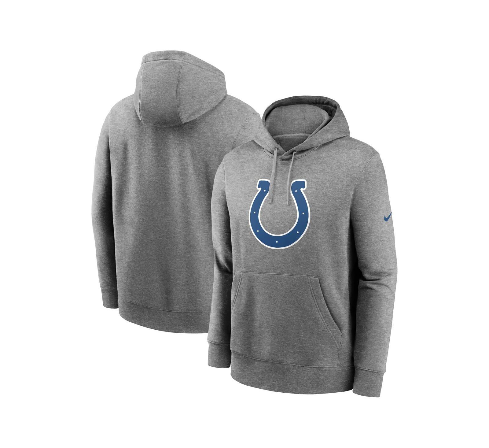 Мужское худи Nike Indianapolis Colts Club Logo Heather Gray