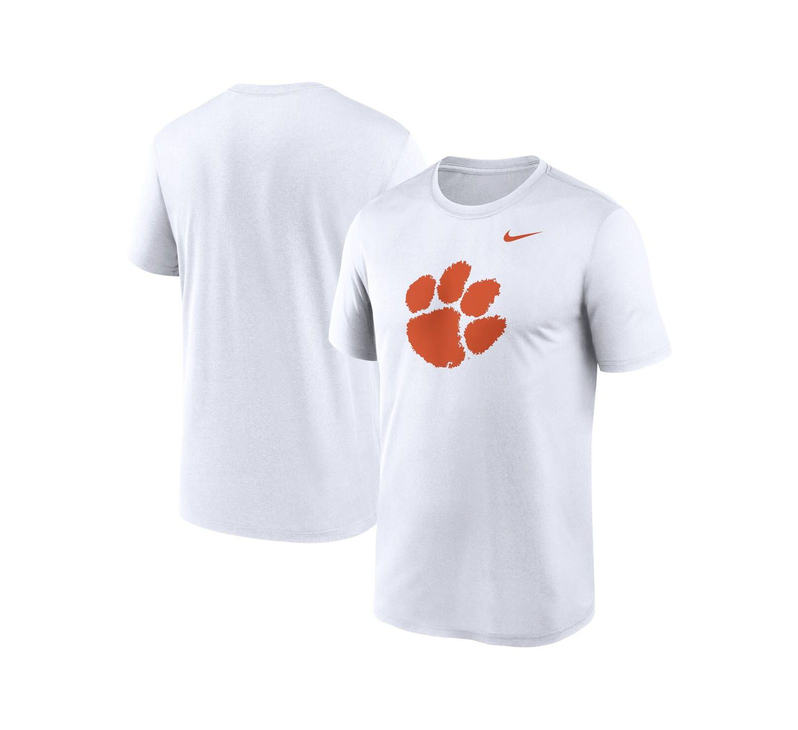 Мужская футболка Nike White Clemson Tigers Primetime Legend Logo
