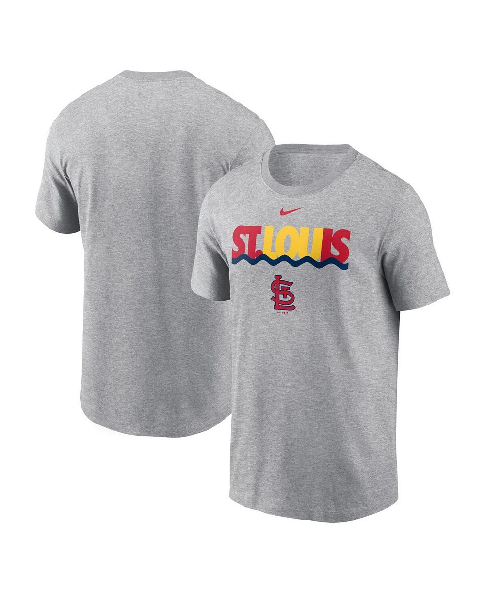 Nike Мужская футболка St. Louis Cardinals Heather Charcoal
