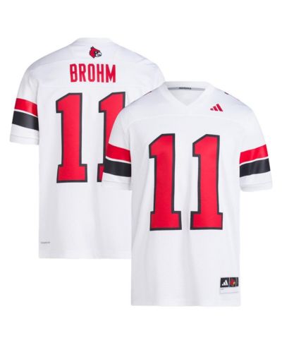 Мужская джерси adidas Jeff Brohm White Louisville Cardinals Football Icon Premier