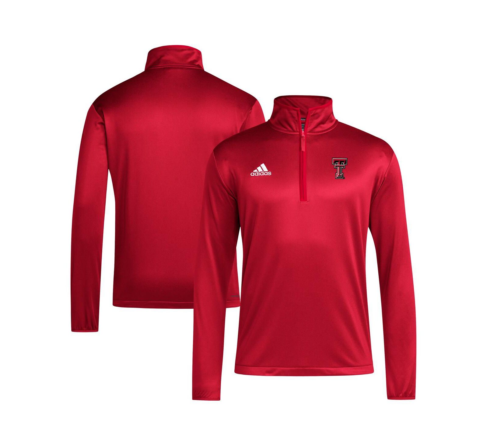 Adidas Men's Red Texas Tech Red Raiders 2024 Coaches Sidelines AEROREADY Quarter-Zip Jacket