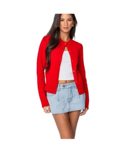 Edikted Women's Hollie Button Up Cardigan