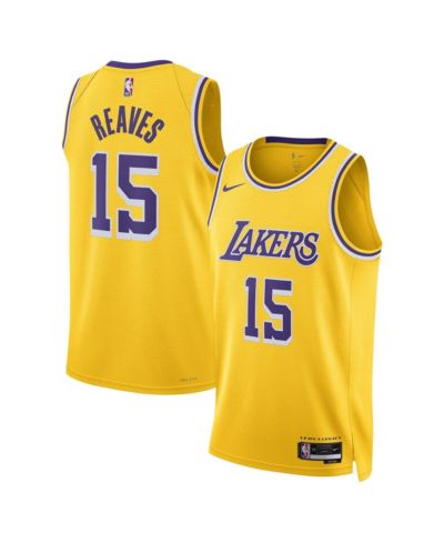 Джерси Nike Men’s and Women’s Austin Reaves Gold Los Angeles Lakers Swingman - Icon Edition