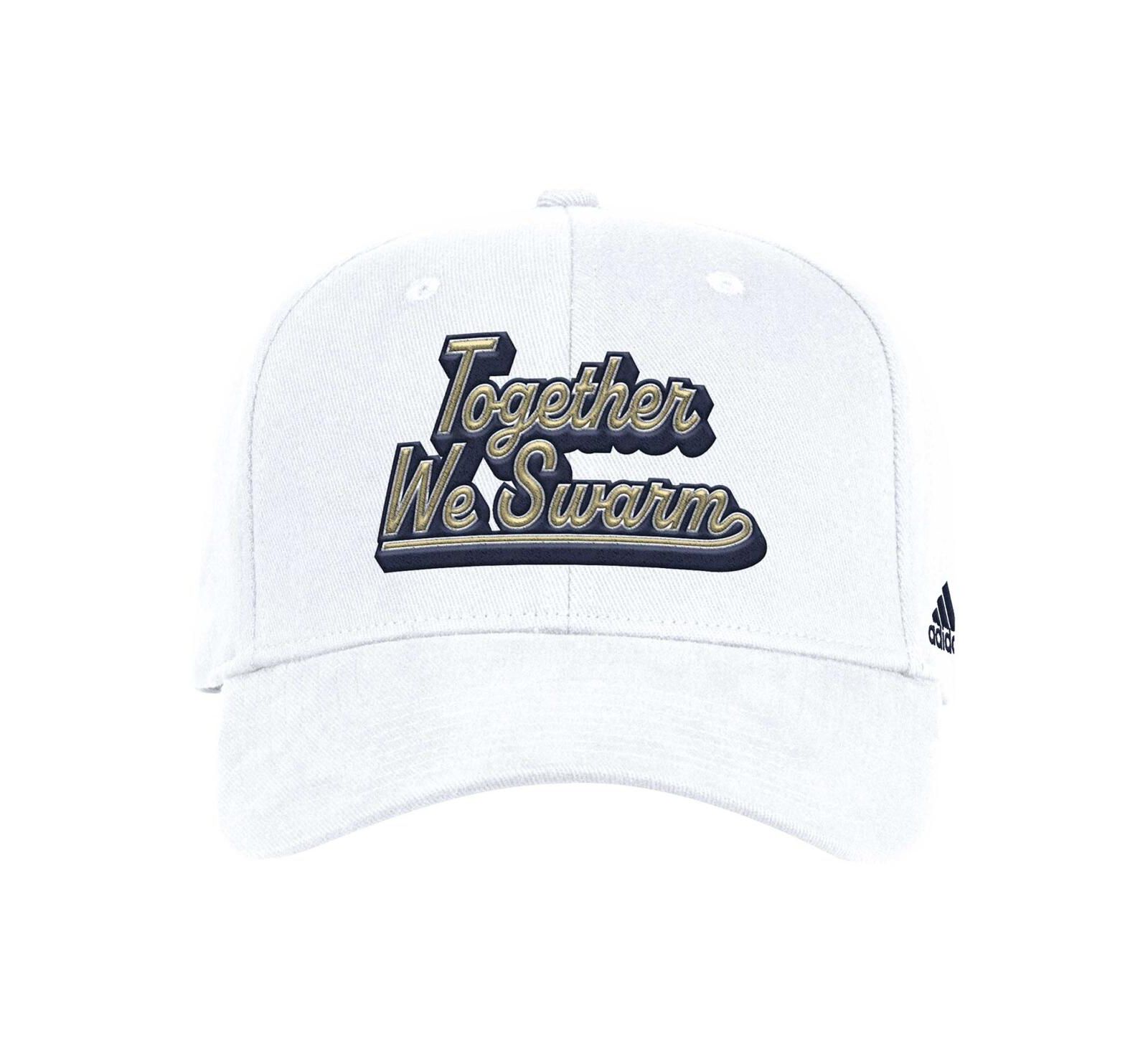 Adidas Men's White Georgia Tech Yellow Jackets Chant Flex Hat