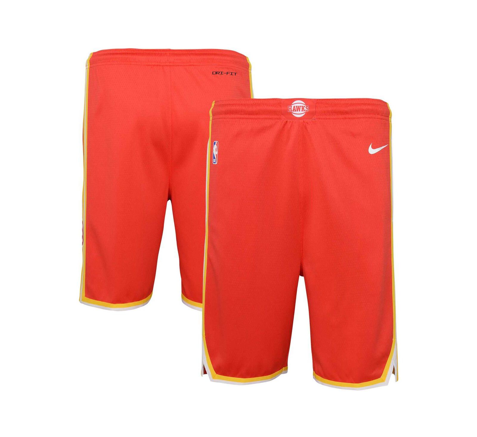 шорты Nike для мальчиков и девочек Atlanta Hawks Swingman Performance Icon Edition красные