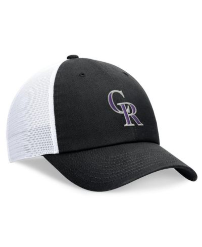 Nike Мужской Black Colorado Rockies Club Trucker Adjustable Hat