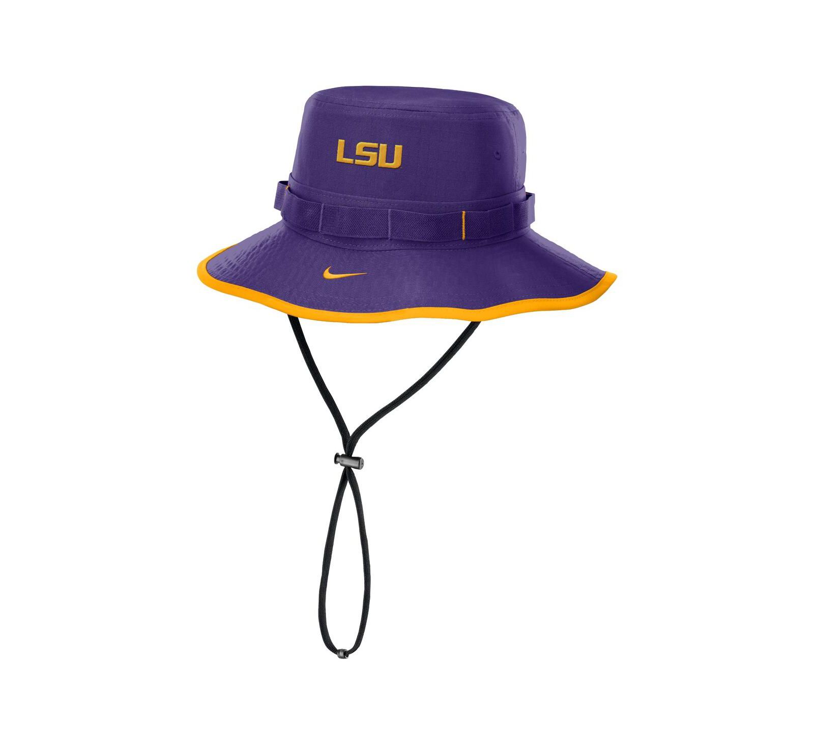 Мужская панама Nike LSU Tigers 2024/25 On-Field Apex Performance Boonie Bucket Hat, фиолетовая