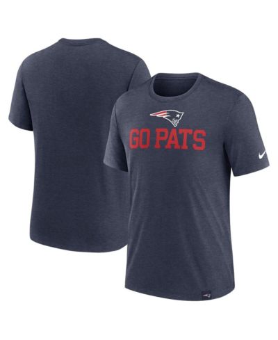 Nike Мужская футболка New England Patriots Blitz Tri-Blend Heather Navy