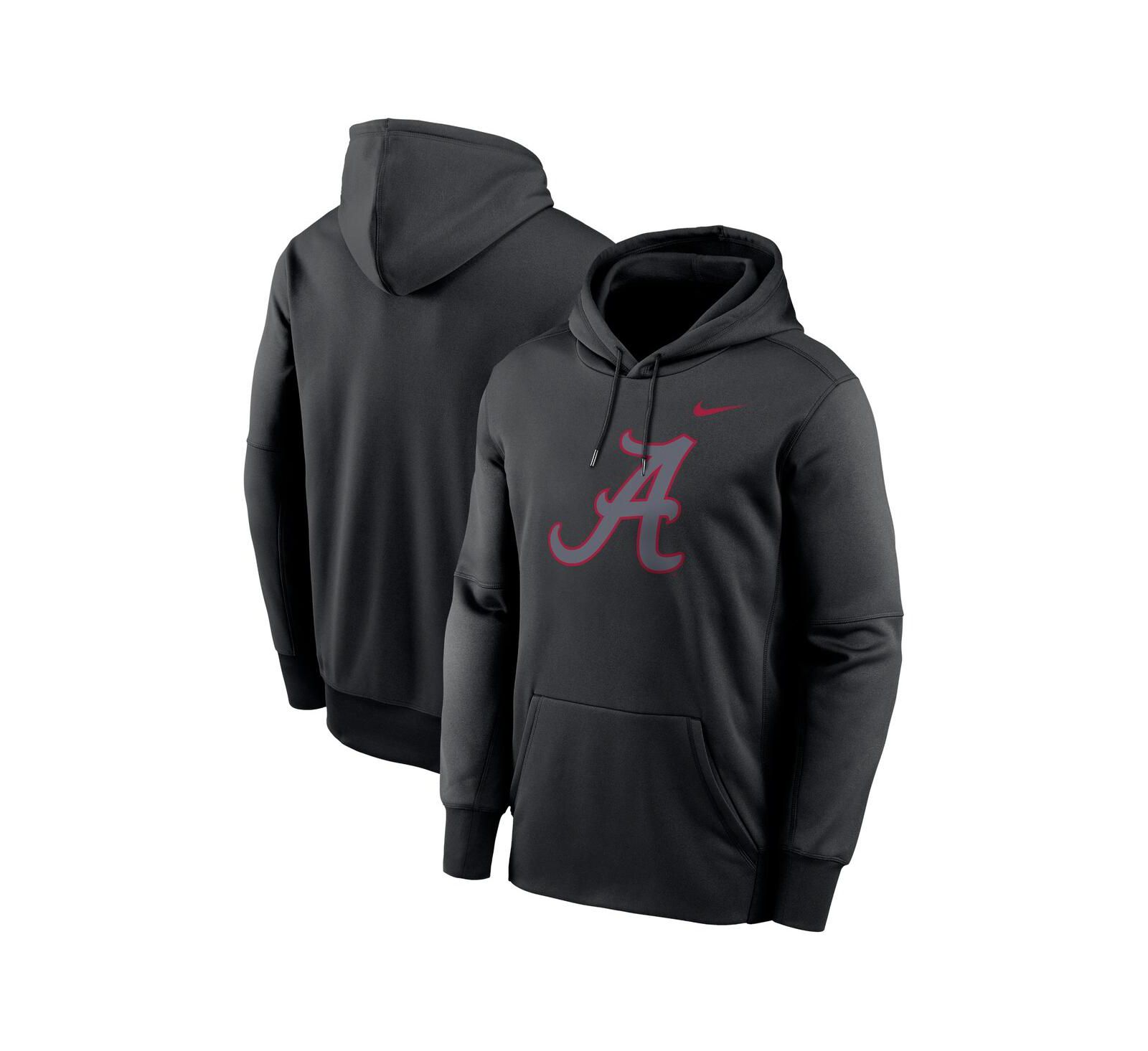 Мужской флисовый пуловер Nike Alabama Crimson Tide, черный