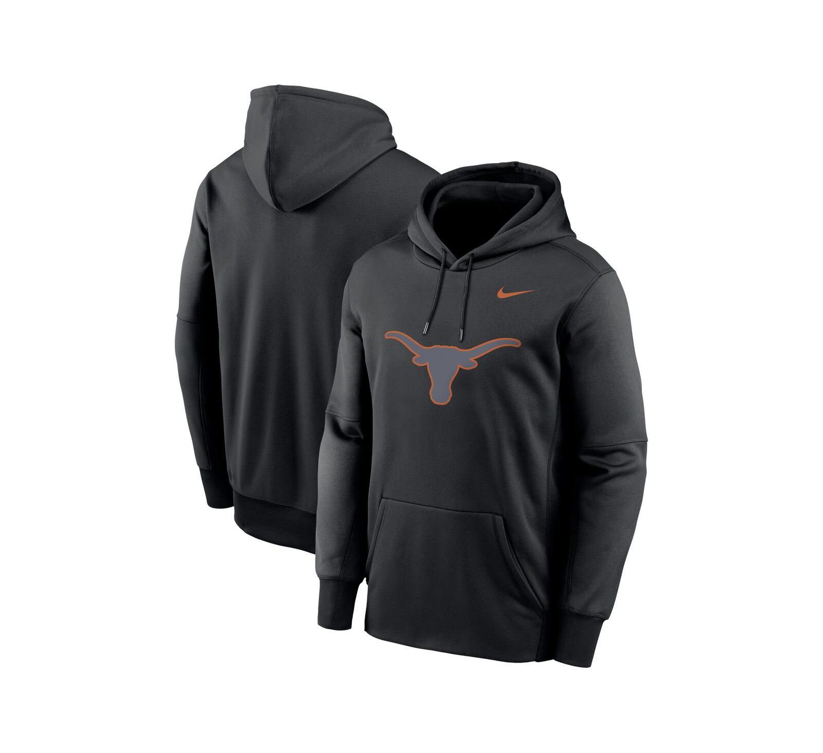 Nike Мужской черный худи из флиса Texas Longhorns Color Pop Performance