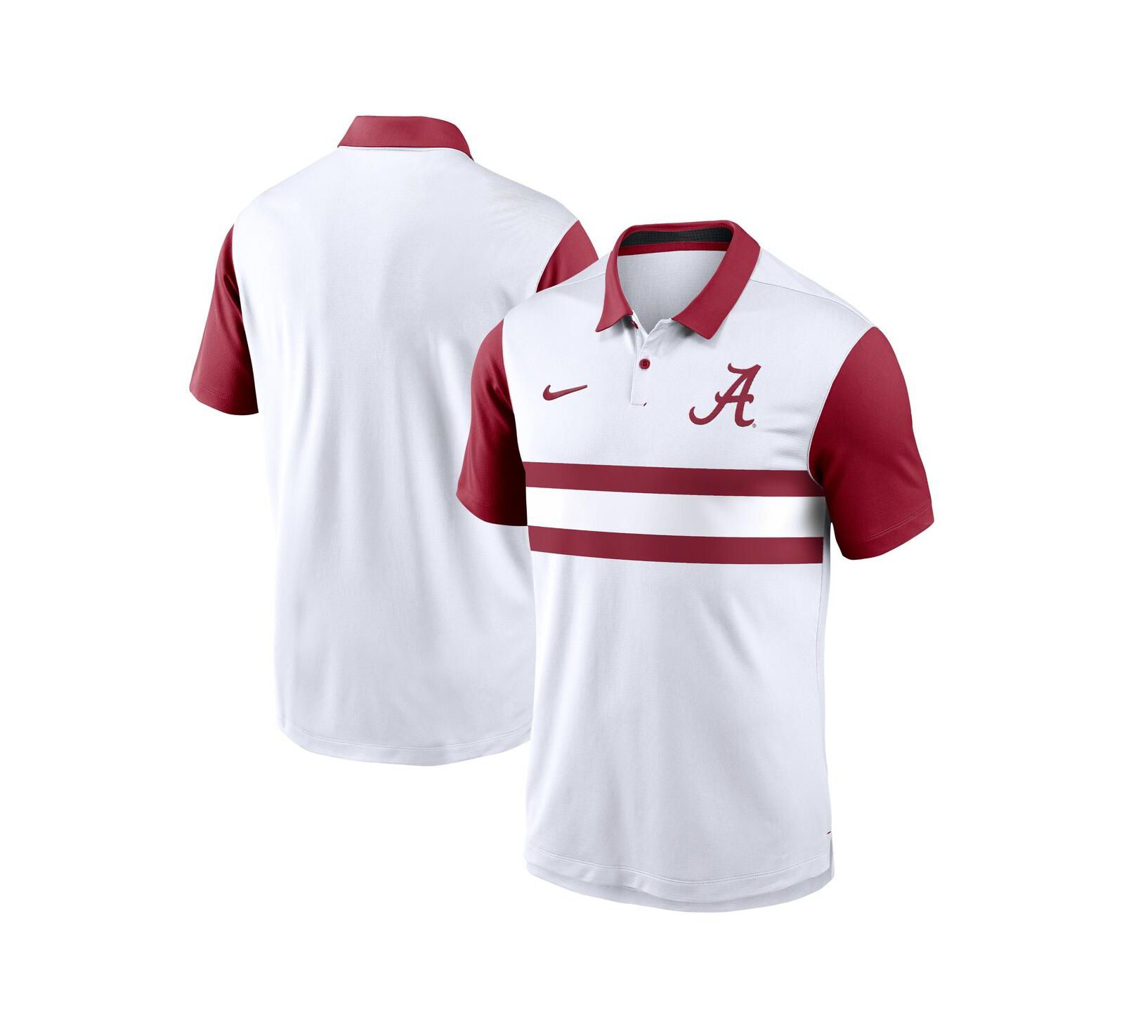 Nike Men's White Alabama Crimson Tide Primetime Campus Vapor Performance Polo