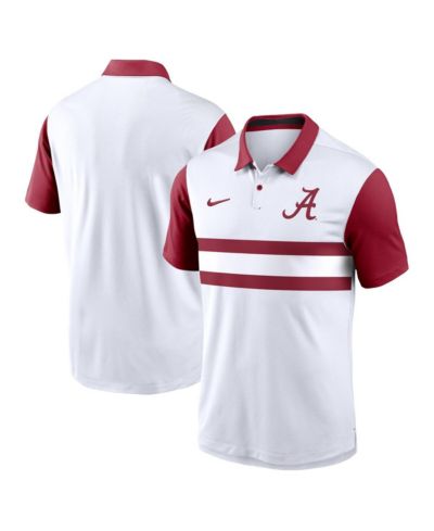 Nike Men's White Alabama Crimson Tide Primetime Campus Vapor Performance Polo