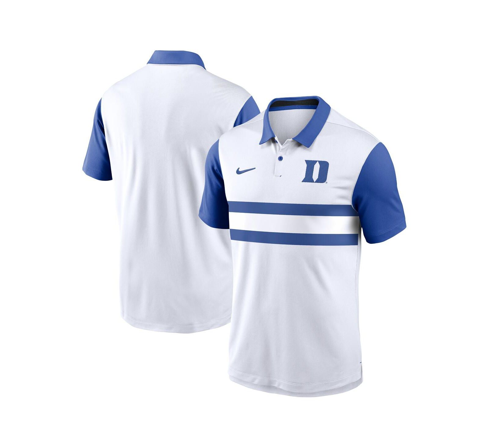 Nike Мужская спортивная рубашка-поло Duke Blue Devils Primetime Campus Vapor, белый цвет