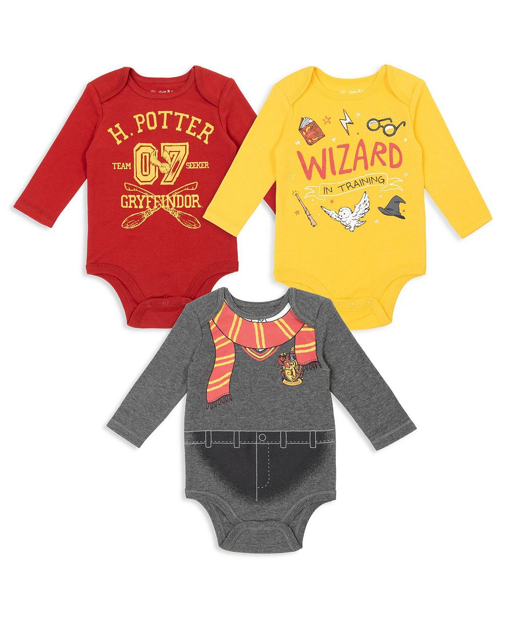 Детский боди Harry Potter, набор из 3 штук, для новорожденных