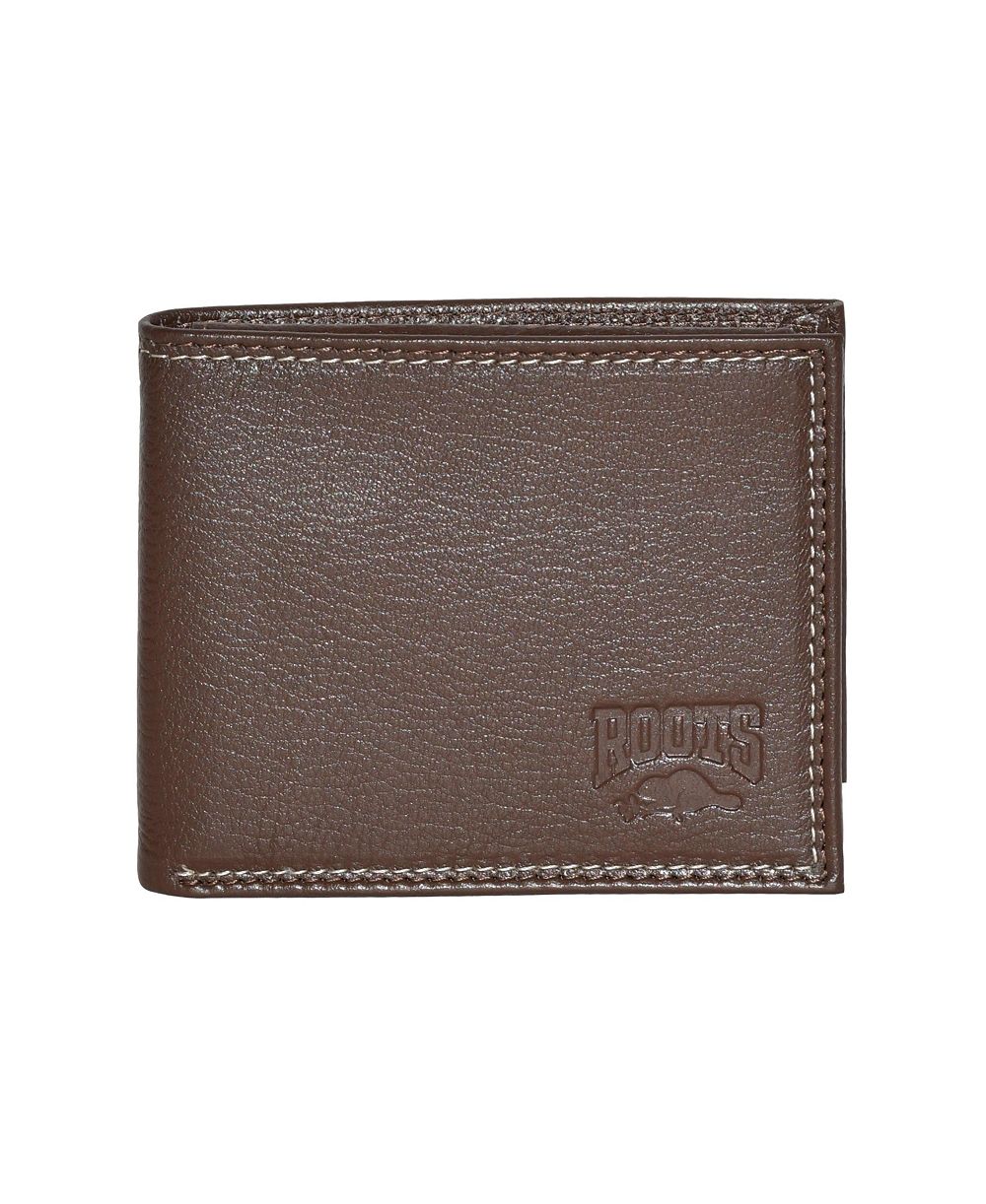 Roots Men's Leather Slim Wallet