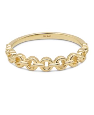 Devata Cable Link Ring in 14K Gold