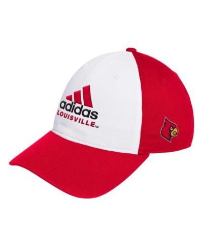 Мужская кепка adidas Louisville Cardinals White/Red