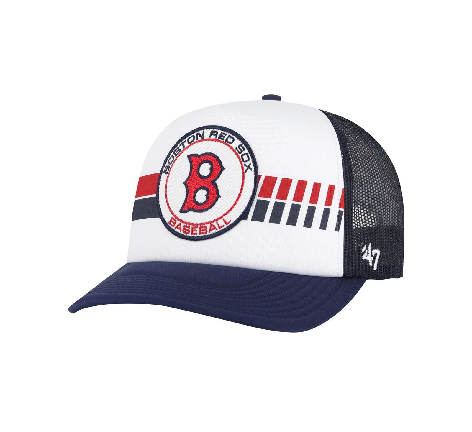'47 Brand Мужская белая/темно-синяя кепка Boston Red Sox Cooperstown Collection Pack Express Trucker, регулируемая