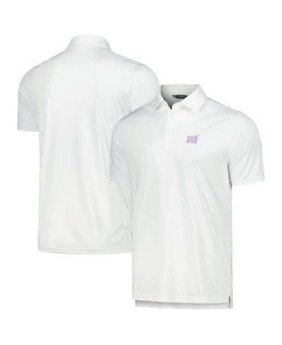 Мужское поло Levelwear White NHL 2023 Hockey Fights Cancer Core Logo