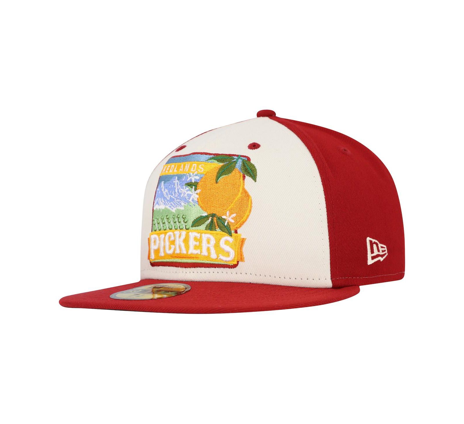 New Era Мужская белая/красная кепка 59FIFTY Fitted Inland Empire 66ers Theme Night Redlands Pickers