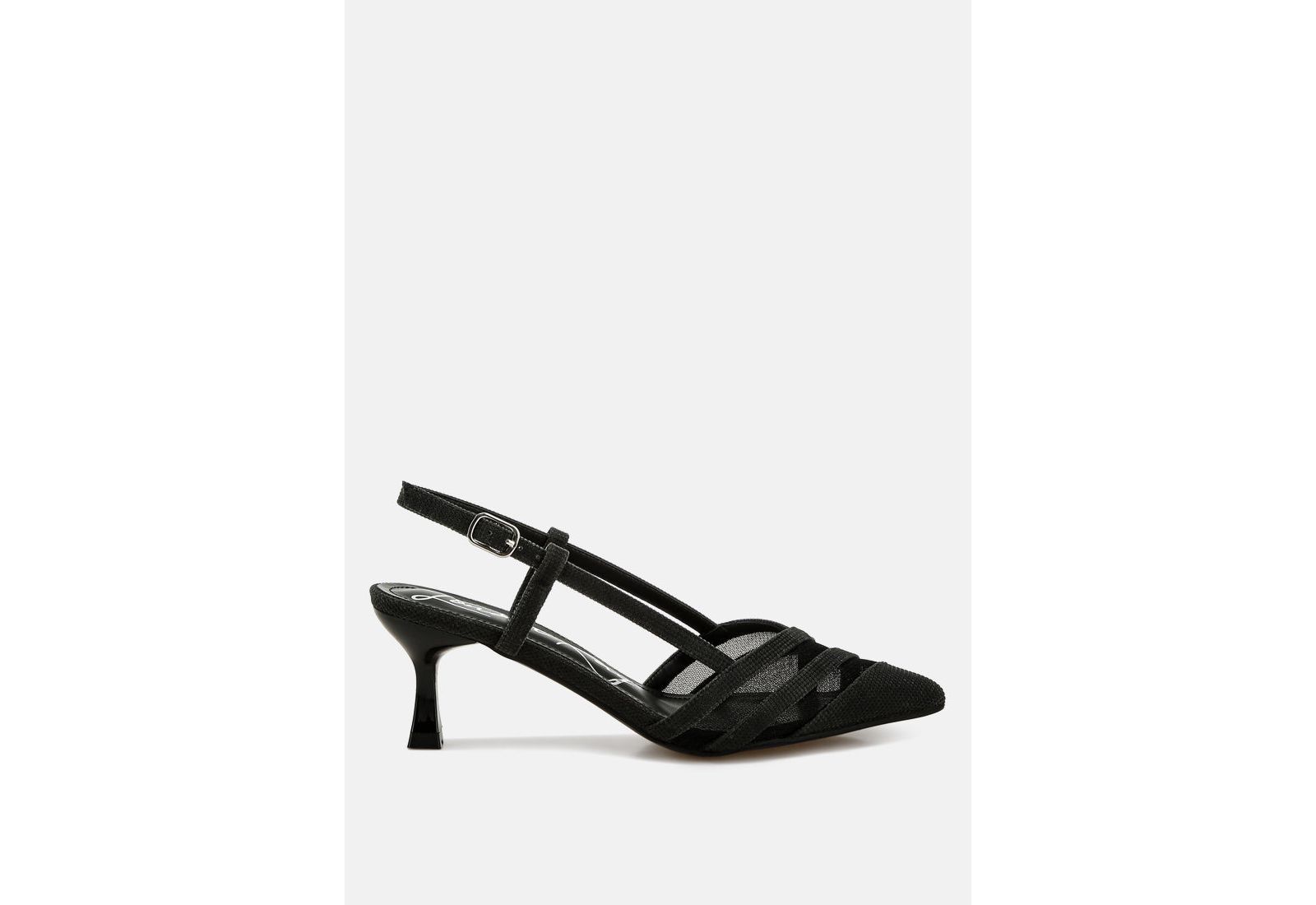London Rag Womens Daldra Kitten Heel Slingback Sandals