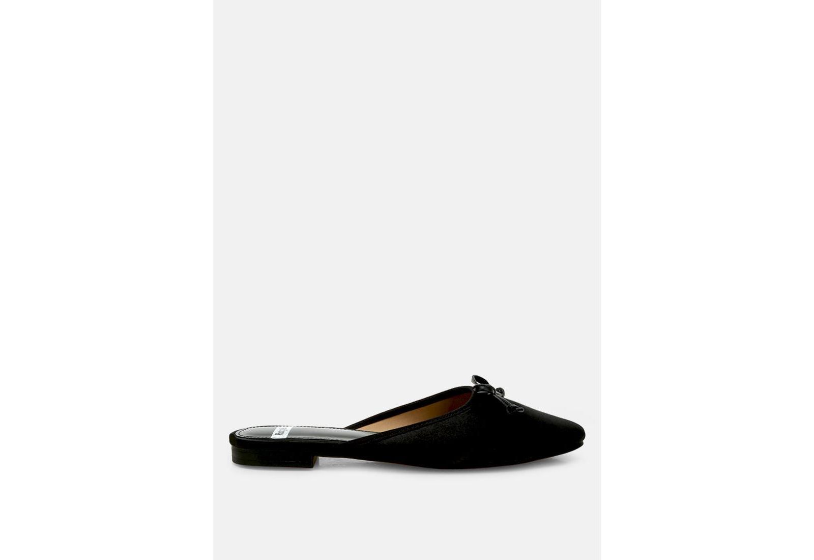 Taylena Satin Bow Detail Mules