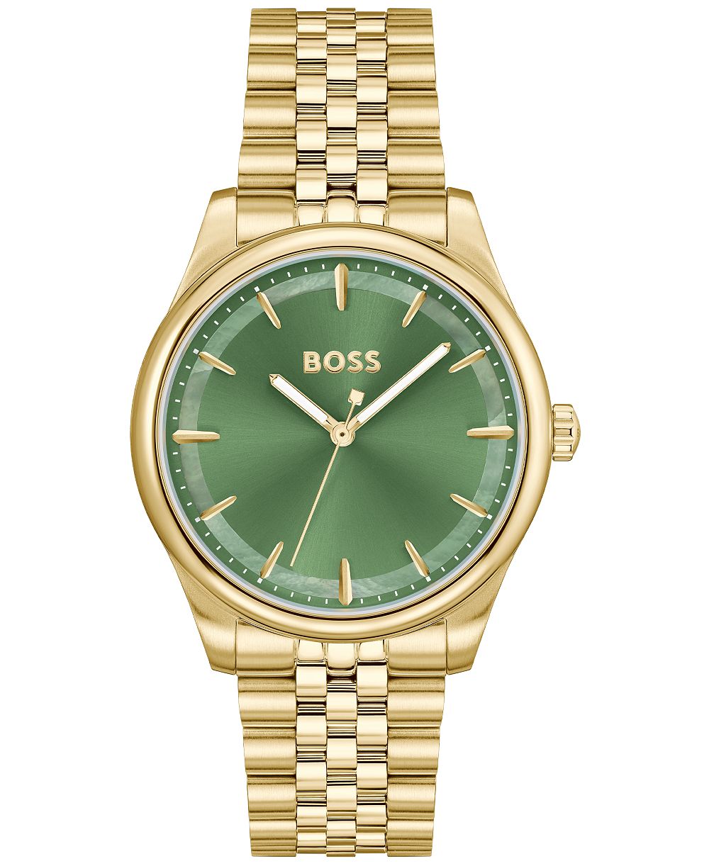 Hugo Boss Женские кварцевые часы Graceful с тонким золотым напылением и стальным корпусом 36mm