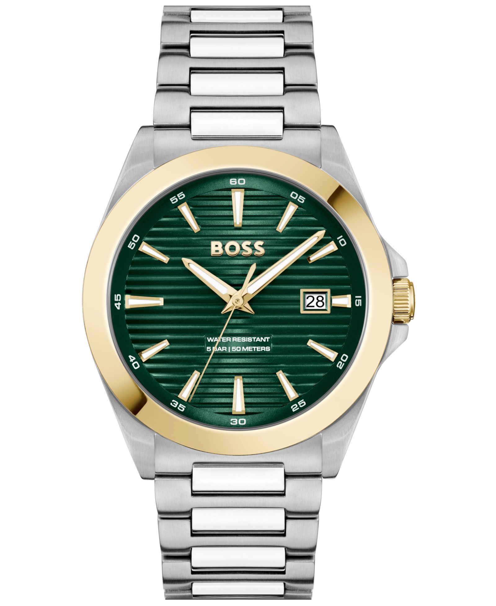 Часы Hugo Boss Men's Strike Quartz Basic Calendar Stainless Steel Watch41mm