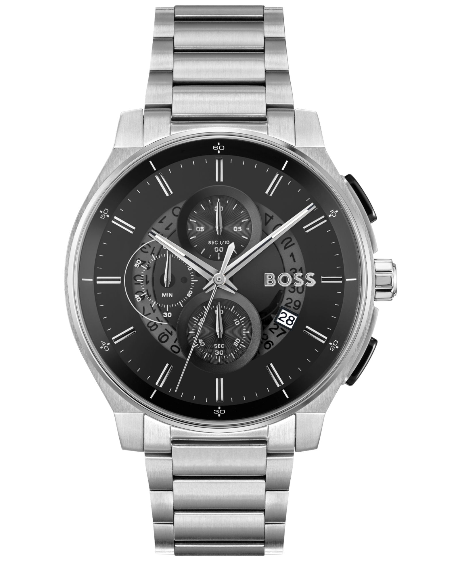 Мужские часы Hugo Boss Peak 2.0 Quartz Chrono Stainless Steel 45mm