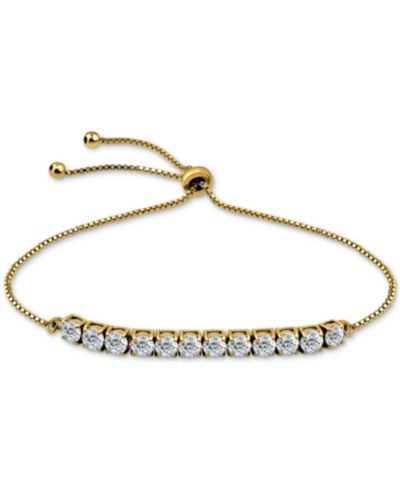 Браслет Giani Bernini Cubic Zirconia Curved Bar Bolo