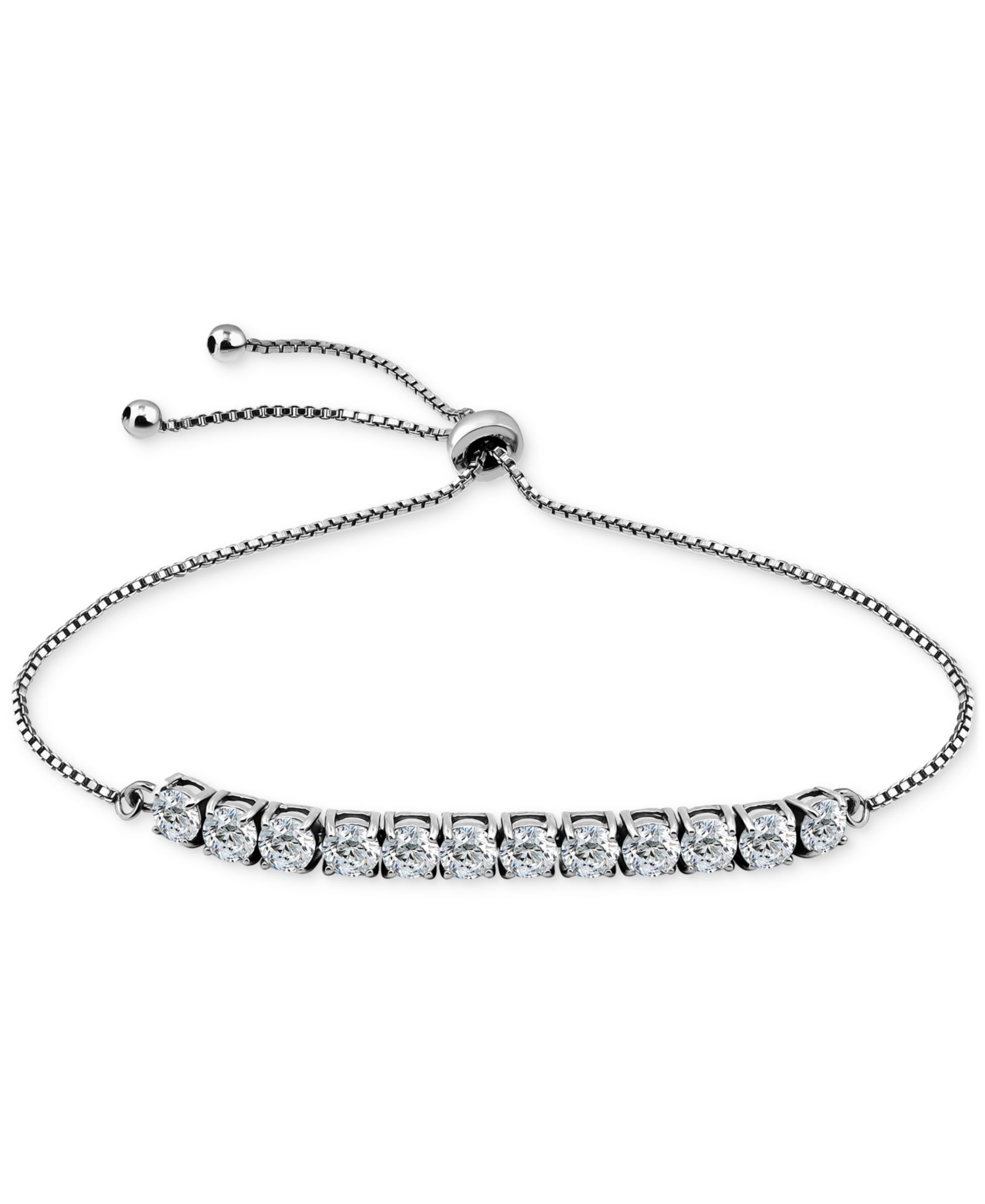 Браслет Giani Bernini Cubic Zirconia Curved Bar Bolo