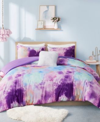 Intelligent Design Cassiopeia Watercolor Tie Dye 4-Pc. Duvet Cover Set, King/California King