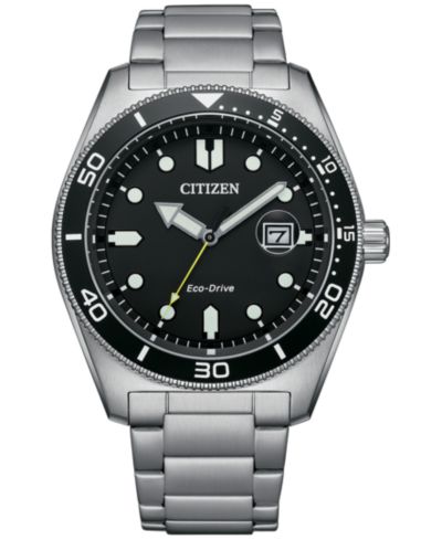 Citizen Мужские часы из нержавеющей стали с браслетом, 43mm
