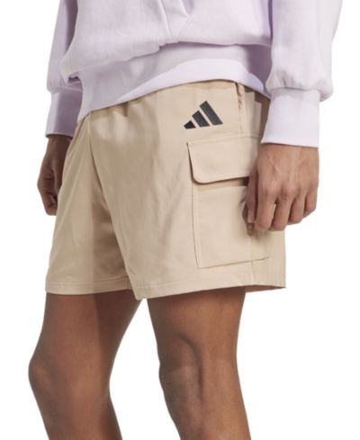Мужские джинсовые шорты-карго из ткани adidas