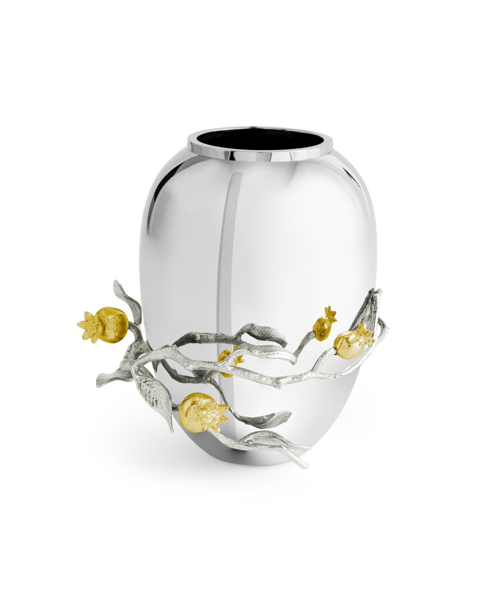 Michael Aram Ваза Pomegranate Silver and Gold Medium